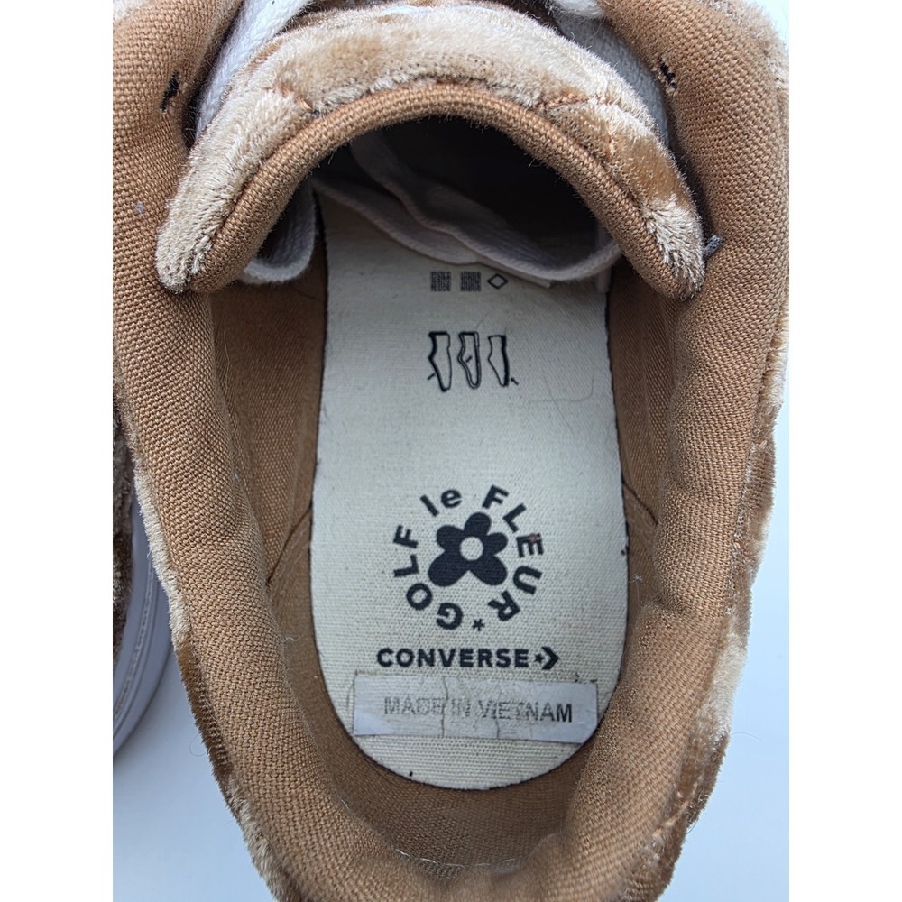 Converse GOLF le FLEUR 1 Star Brown Velvet Sneakers Men's 5.5 Women's 7.5 Tyler - Picture 11 of 13